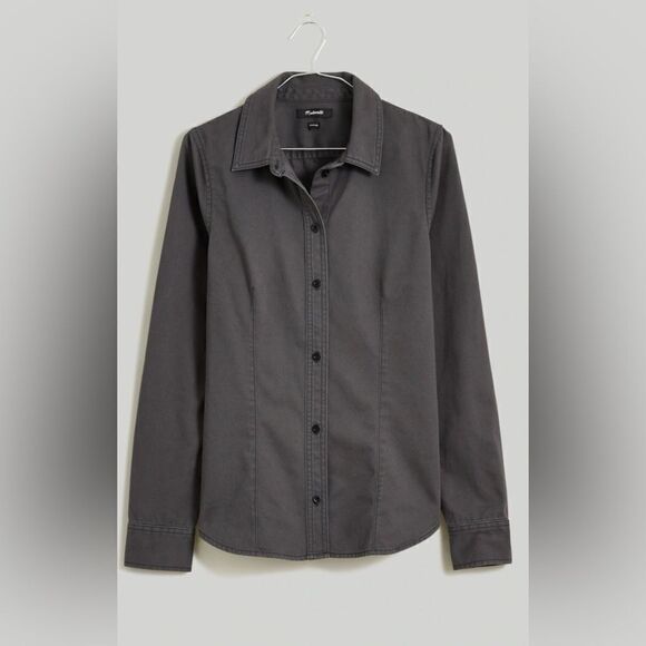 Madewell Darted Button-Up Shirt in (Re)generative Chino - Picture 6 of 7
